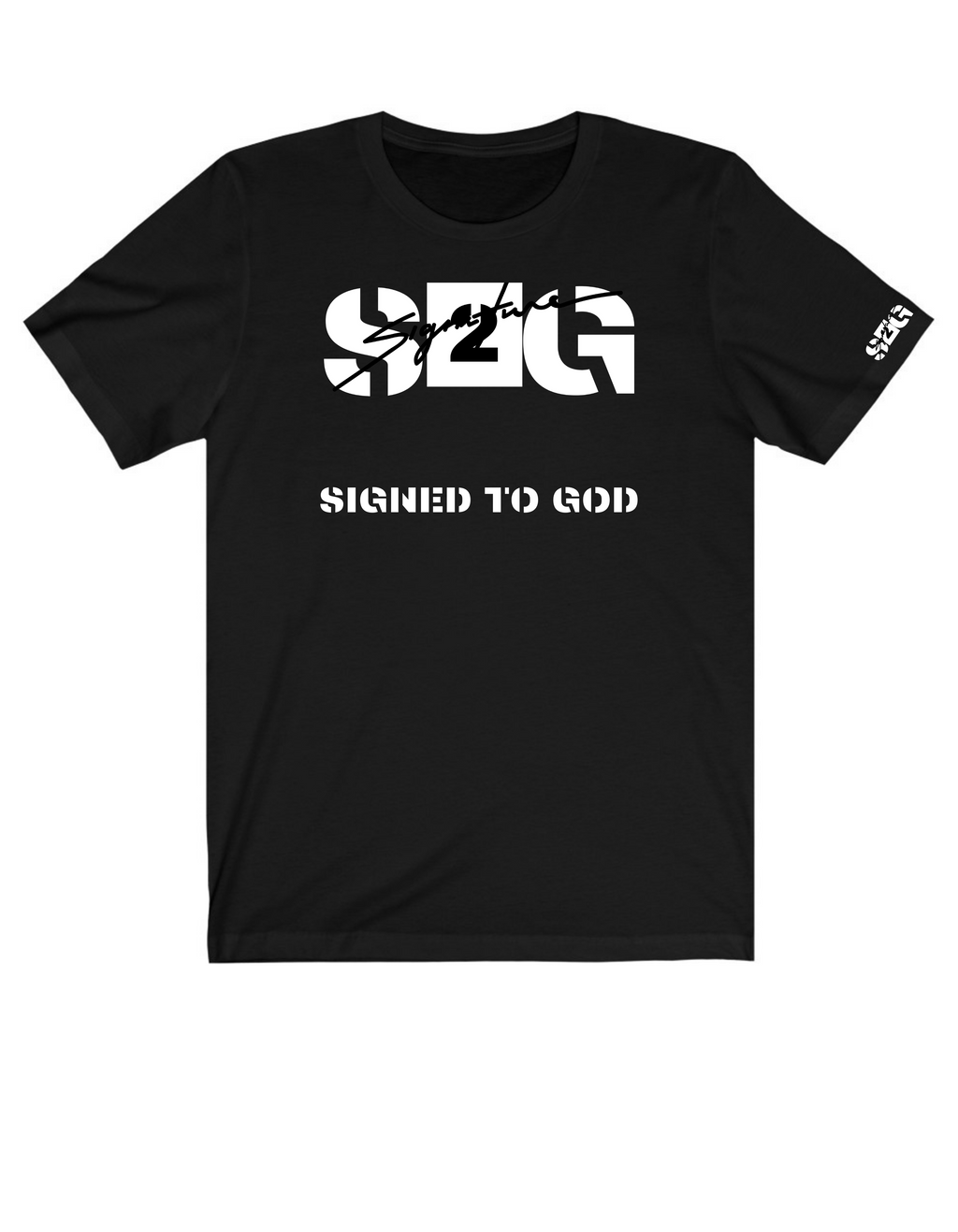 WHITE ON BLACK S2G TEE