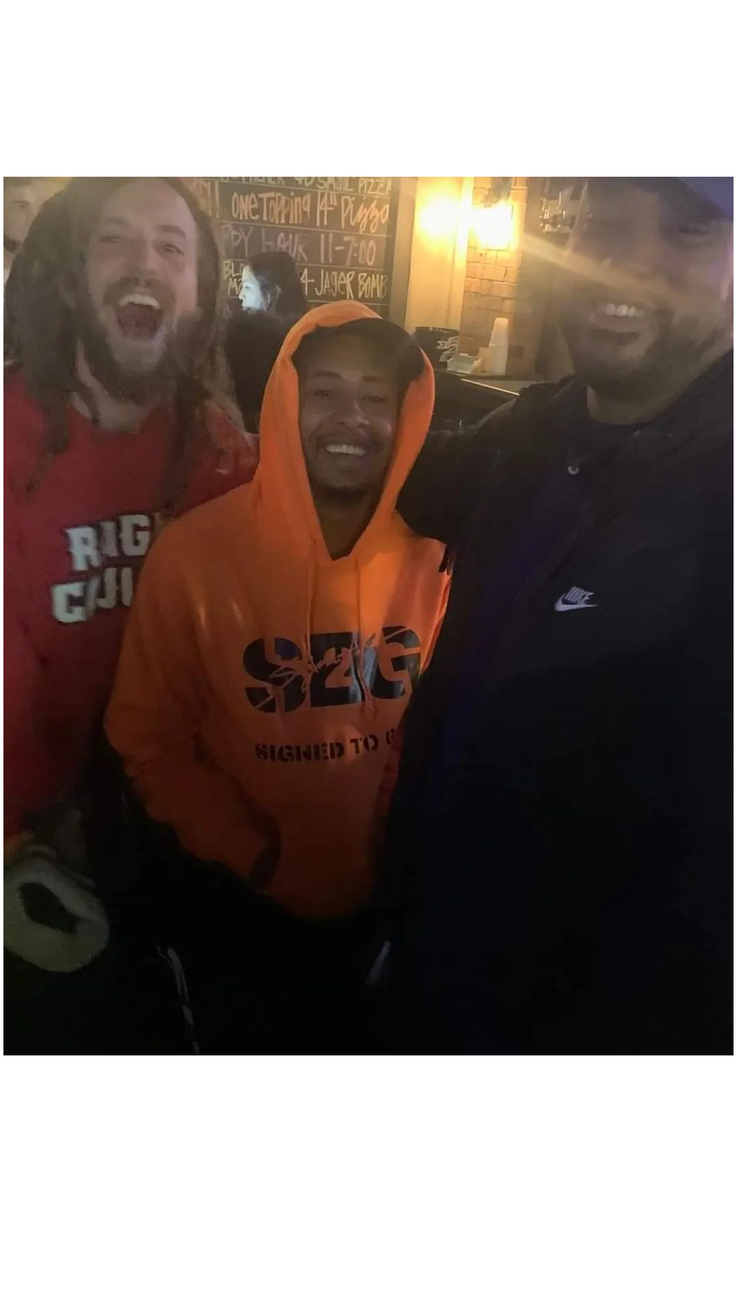 BLACK ON ORANGE S2G HOODIE