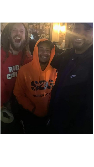 BLACK ON ORANGE S2G HOODIE