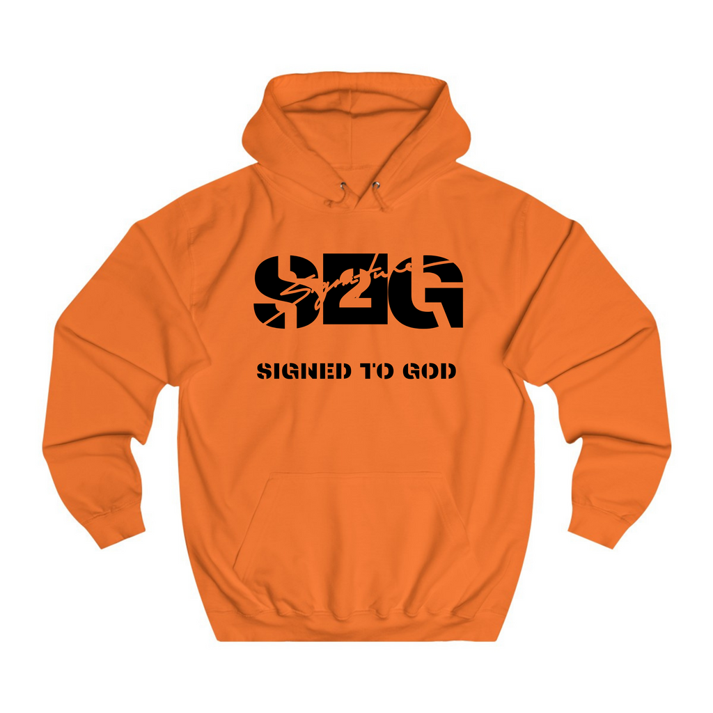 BLACK ON ORANGE S2G HOODIE
